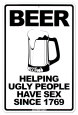 Cerveza Cartel de chapa