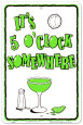 Cocktail Hour Plaque en métal