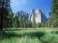 View Across Meadows to Cathedral Rocks, Yosemite National Park, Unesco World Heritage Site, USA Photographic Print by Ruth Tomlinson