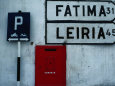 Street Signs and Letterbox in Tomar, Tomar, Ribatejo, Portugal