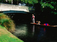 Punters on Avon River, Christchurch, New Zealand