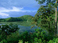 Kifurka Crater Lake Near Fort Portal and Kibale Forest, Fort Portal, Kabarole, Uganda Fotografisk tryk af Ariadne Van Zandbergen