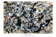 Argent sur noir (Silver On Black) Affiche par Jackson Pollock