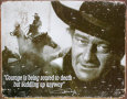 John Wayne Plaque en métal