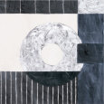 Arte abstracto en blanco y negro (arte decorativo) Pósteres