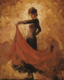 Flamenco I Lámina por Mark Spain