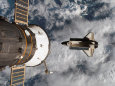 Space Shuttle Atlantis After It Undocked from the International Space Station on June 19, 2007 Photographic Print by Stocktrek Images