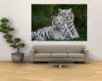 White Phase of the Bengal Tiger Mural por Adam Jones