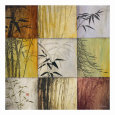 Bamboo Nine Patch II Lámina por Don Li-Leger