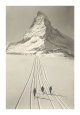 Skidåkning (vintagefotografier) Posters