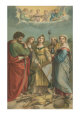 Renaissance Musicians with Angels Looking On Art Print