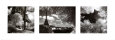 Eiffel Tower Triptych Art Print
