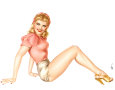 Varga Girl Poster Card by Alberto Vargas