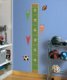 Play Ball Growth Chart Wall Decal