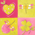Le Jardin de Libellule I Reproduction d'art par Lynda Fays