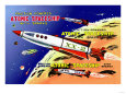 Friction Powered Atomic Spaceship with Sparks Premium Poster