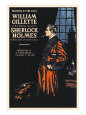 William Gillette as Sherlock Holmes: Farewell to the Stage Premium Poster