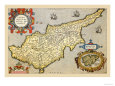 Map of the Island of Cyprus