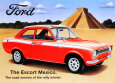 Ford Escort Mexico Cartel de chapa
