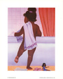 Bubble Bath Girl Art Print by Stanley Morgan