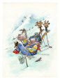 Ski Bum reproduction procédé giclée par Gary Patterson