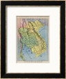 Map Showing the Kingdom of Siam Now Thailand