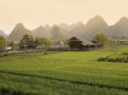 Rice Fields, Yangshuo, Guangxu Province, China, Asia Lámina fotográfica por Angelo Cavalli