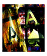 Abstract 3D Poker Aces Lámina giclée por Teo Alfonso