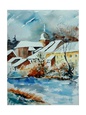 Watercolor Chassepierre reproduction procédé giclée par Ledent