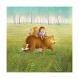 Going on a Picnic with Mama Bear Premium Poster
