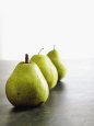 Traveling Pears in Green Premium Poster