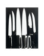 Knives, c.1981 (black and white) Art Print by Andy Warhol