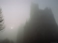 View in the Morning Mist of Notre-Dame in Amiens, France
