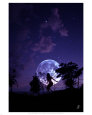 Twilight Moon Rising Reproduction d'art par Joseph Corsentino