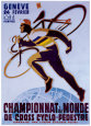Championnat du Monde de Cross Cyclo-Pedestre reproduction procédé giclée par Noel Fontanet
