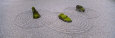 Moss on Three Stones in a Zen Garden, Washington Park, Portland, Oregon, USA Fotografisk tryk af Panoramic Images