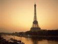 Eiffel Tower and the Seine River at Dawn, Paris, France Fotografisk tryk af Steve Vidler
