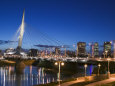Esplanade Riel Pedestrian Bridge, Winnipeg, Manitoba, Canada