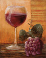 Grapes and Wine II Reproduction d'art par Kristy Goggio
