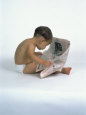 Baby Reading Newspaper Photographie par David Davis