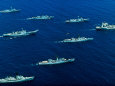 Military Ships Out at Sea