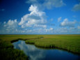 Marsh Canal in Oyster Bayou Lámina fotográfica por James P. Blair