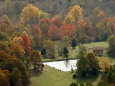 Fall Color Graces a Farm in the Shenandoah Valley Photographie par Charles Kogod