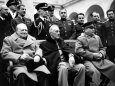 WWII Allies 3 Power Conference with Churchill, Roosevelt, Stalin, and their Aides at Livadia Palace Premium Photographic Print