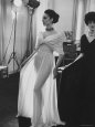 Molyneux's See Thru Jersey Evening Dress Premium Photographic Print by Paul Schutzer