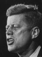 Senator John F. Kennedy During Campaign For Presidency Photographie par Paul Schutzer