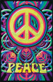 Peace Blacklight Poster