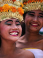 Young Rejang Dancers from Denpasar at Opening Ceremony of Bali Arts Festival, Denpasar, Indonesia Photographic Print by Adams Gregory