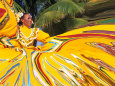 Dancers Performing in Costume, Costa Maya, Mexico Photographic Print by Bill Bachmann