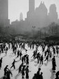 Iceskating in New York Lámina fotográfica
